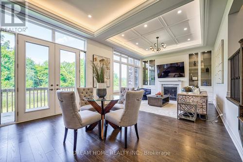 214 Yorkton Boulevard, Markham, ON - Indoor Photo Showing Dining Room With Fireplace