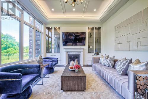 214 Yorkton Boulevard, Markham, ON - Indoor Photo Showing Living Room With Fireplace