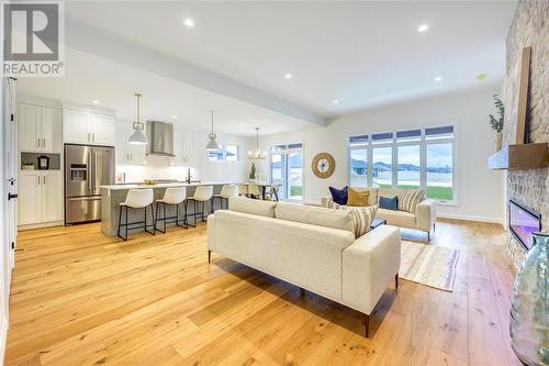 6755 Shaker Lane, Plympton-Wyoming, ON - Indoor Photo Showing Other Room With Fireplace