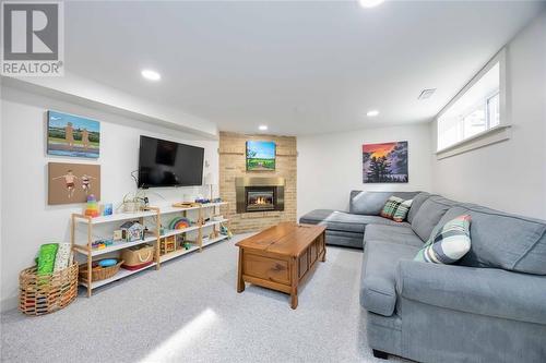 1457 Mc Crie Street, Sarnia, ON - Indoor Photo Showing Living Room With Fireplace