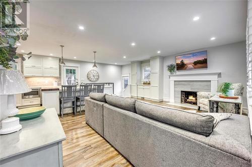 107 Monk Street, Point Edward, ON - Indoor Photo Showing Living Room With Fireplace