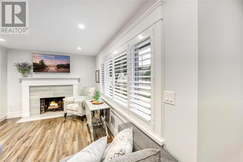 107 Monk Street, Point Edward, ON - Indoor Photo Showing Living Room With Fireplace