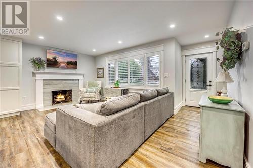 107 Monk Street, Point Edward, ON - Indoor Photo Showing Living Room With Fireplace