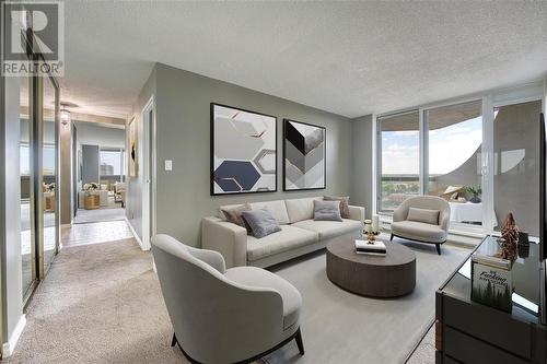 155 Front Street North Unit# 1408, Sarnia, ON - Indoor Photo Showing Living Room