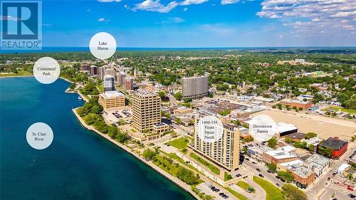 155 Front Street North Unit# 1408, Sarnia, ON - Outdoor With Body Of Water With View