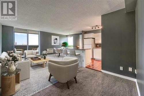 155 Front Street North Unit# 1408, Sarnia, ON - Indoor Photo Showing Living Room