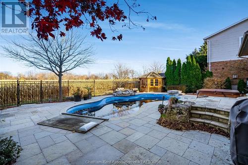 104 London Drive, Chatham, ON - Outdoor With In Ground Pool With Backyard