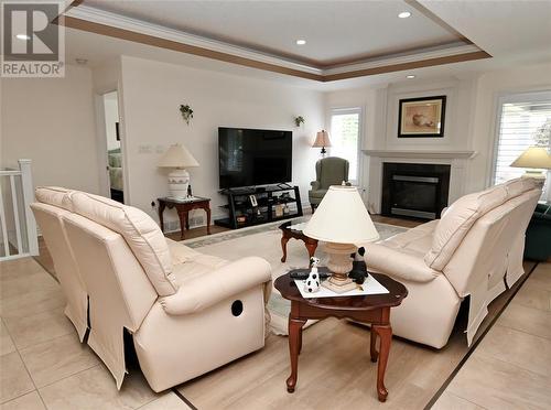 298 Sawgrass Place, Sarnia, ON - Indoor Photo Showing Living Room With Fireplace