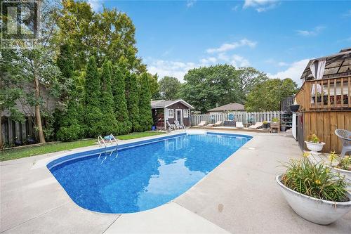 1039 Brimwood Crescent, Sarnia, ON - Outdoor With In Ground Pool With Backyard