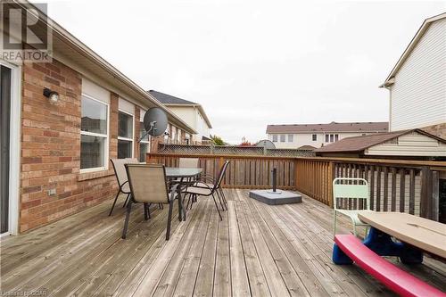 View of wooden terrace - 89 Garth Massey Drive, Cambridge, ON - Outdoor With Deck Patio Veranda With Exterior