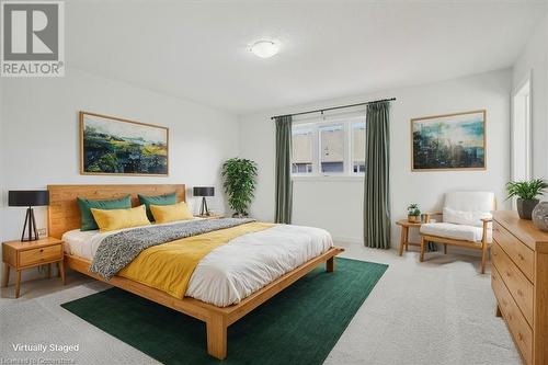 View of carpeted bedroom - 21 White Star Lane, Grimsby, ON 