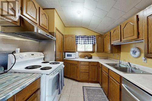 14 Distillery Street E, Kawartha Lakes, ON - Indoor Photo Showing Kitchen With Double Sink