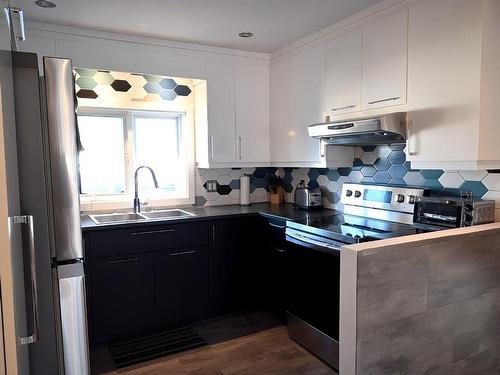 Cuisine - 346  - 348 Rue Kitchener, La Tuque, QC - Indoor Photo Showing Kitchen With Double Sink