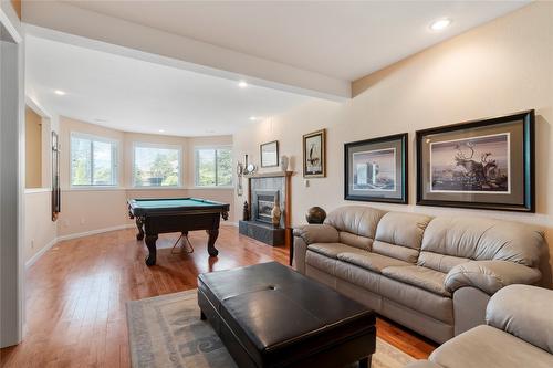 2143 Pleasant Dale Road, Blind Bay, BC - Indoor Photo Showing Living Room With Fireplace