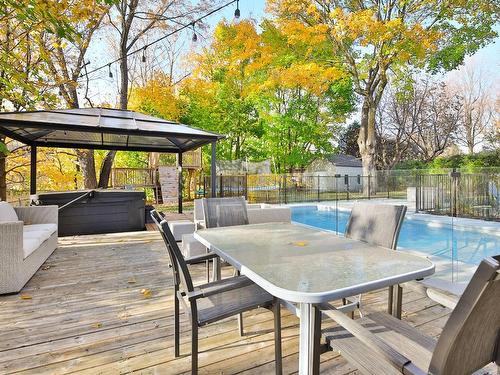 Backyard - 15 Rue Lafontaine, Chambly, QC - Outdoor With Deck Patio Veranda With Backyard