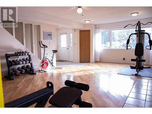 1382 Cypress Drive, Sparwood, BC - Indoor Photo Showing Gym Room