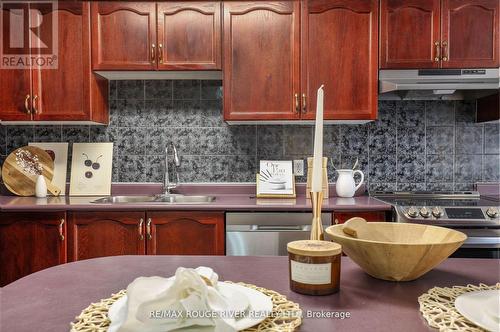 28 Wuthering Heights Road, Toronto, ON - Indoor Photo Showing Kitchen With Double Sink