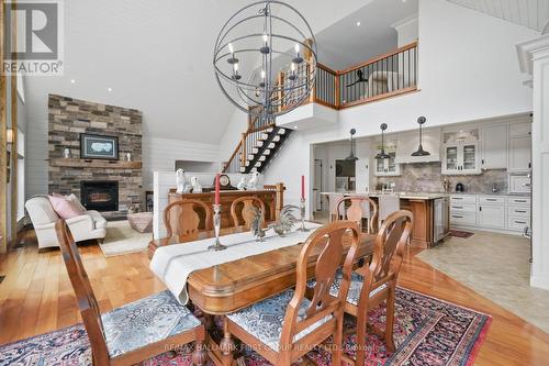 457 Wilson Drive, Hamilton Township, ON - Indoor Photo Showing Dining Room With Fireplace