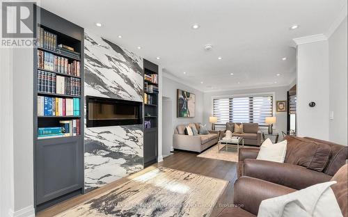 96 King High Avenue, Toronto, ON - Indoor Photo Showing Living Room With Fireplace