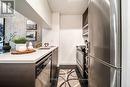 413 - 90 Broadview Avenue, Toronto, ON  - Indoor Photo Showing Kitchen With Stainless Steel Kitchen 