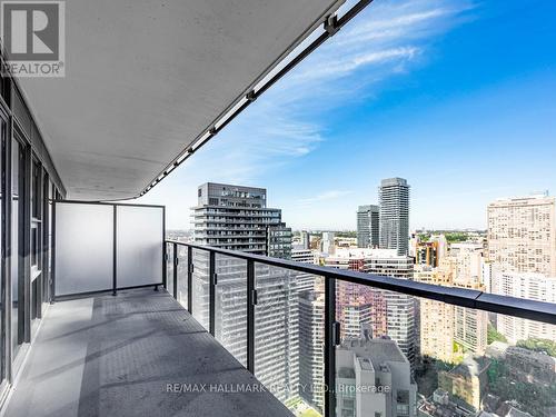 3909 - 11 Wellesley Street W, Toronto, ON - Outdoor With Balcony With View With Exterior