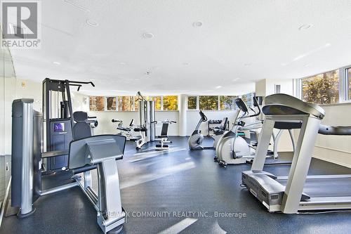 1103 - 10 Dean Park Road, Toronto, ON - Indoor Photo Showing Gym Room