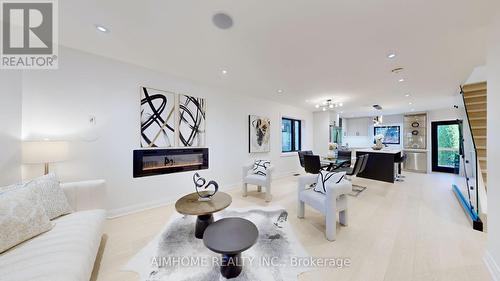 43 Highfield Road, Toronto, ON - Indoor Photo Showing Living Room With Fireplace