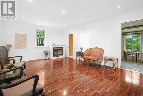 1136 Bronte Road, Oakville, ON - Indoor Photo Showing Living Room With Fireplace