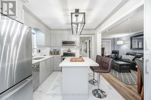 90 Toba Crescent, Brampton, ON - Indoor Photo Showing Kitchen With Stainless Steel Kitchen