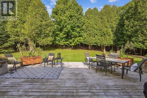 view from dining room - 758169 Girl Guide Road, Georgian Bluffs, ON - Outdoor With Deck Patio Veranda With Backyard