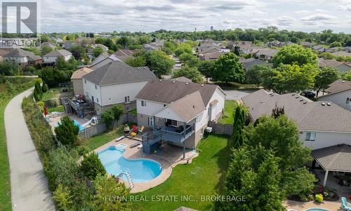 8207 Beaver Glen Drive, Niagara Falls (213 - Ascot), ON - Outdoor With In Ground Pool With Deck Patio Veranda With View