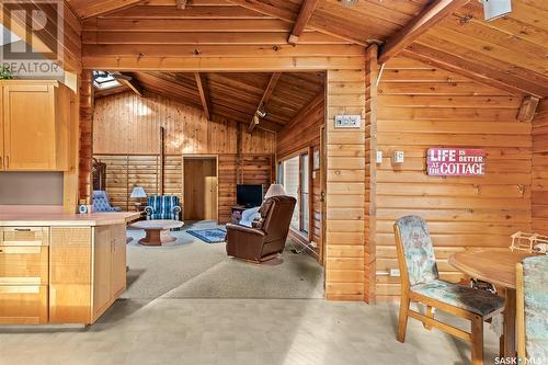 708 Tatanka Drive, Buffalo Pound Lake, SK - Indoor Photo Showing Other Room With Fireplace