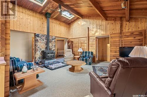 708 Tatanka Drive, Buffalo Pound Lake, SK - Indoor With Fireplace