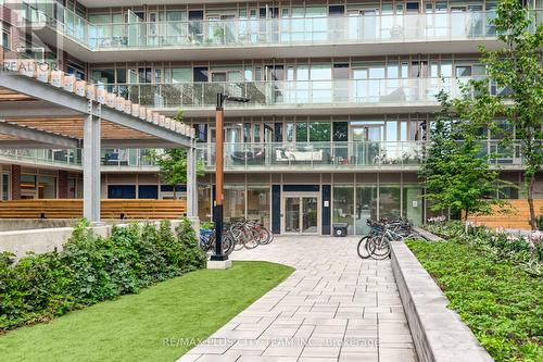 515 - 150 Logan Avenue, Toronto, ON - Outdoor With Balcony With Facade