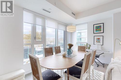 515 - 150 Logan Avenue, Toronto, ON - Indoor Photo Showing Dining Room