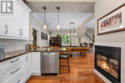 21 Pinery Lane, Georgina, ON - Indoor Photo Showing Kitchen With Fireplace