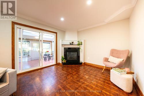 80 Shandon Drive, Toronto, ON - Indoor Photo Showing Living Room With Fireplace