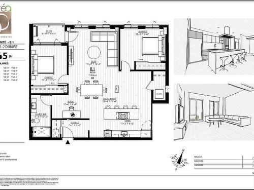 Plan (croquis) - 602-Ph4-980 Av. Pierre-Dansereau, Terrebonne (Terrebonne), QC - Other