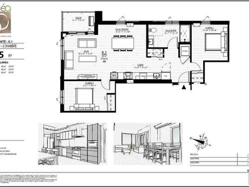 Plan (croquis) - 409-Ph4-980 Av. Pierre-Dansereau, Terrebonne (Terrebonne), QC - Other