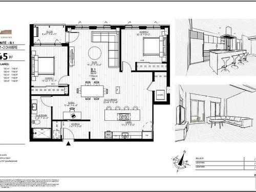 Drawing (sketch) - 502-Ph4-980 Av. Pierre-Dansereau, Terrebonne (Terrebonne), QC - Other