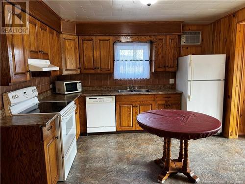 587 Canada Road, Edmundston, NB - Indoor Photo Showing Kitchen With Double Sink