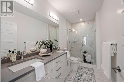 Ensuite with glass shower - 312 - 1560 Upper West Avenue, London, ON - Indoor Photo Showing Bathroom