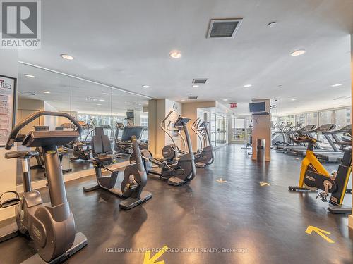 3202 - 8 York Street, Toronto, ON - Indoor Photo Showing Gym Room