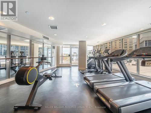 3202 - 8 York Street, Toronto, ON - Indoor Photo Showing Gym Room