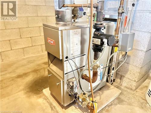 Utility Room - Boiler Furnace - 1 Maple Lane, Tillsonburg, ON - Indoor Photo Showing Basement