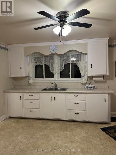 719 Herman Street, Peterborough (Otonabee), ON - Indoor Photo Showing Kitchen With Double Sink