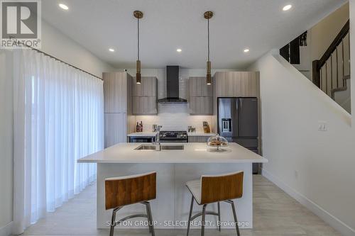 1 - 1195 Riverside Drive, London, ON - Indoor Photo Showing Kitchen With Stainless Steel Kitchen With Double Sink With Upgraded Kitchen