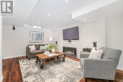 1344 Godwick Drive, Mississauga, ON - Indoor Photo Showing Living Room With Fireplace