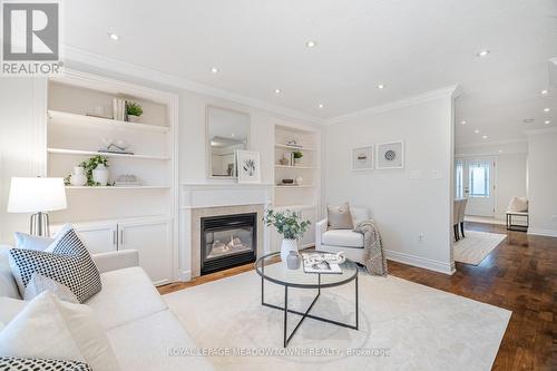 1344 Godwick Drive, Mississauga, ON - Indoor Photo Showing Living Room With Fireplace