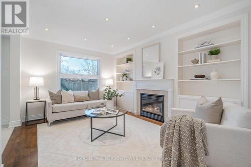 1344 Godwick Drive, Mississauga, ON - Indoor Photo Showing Living Room With Fireplace